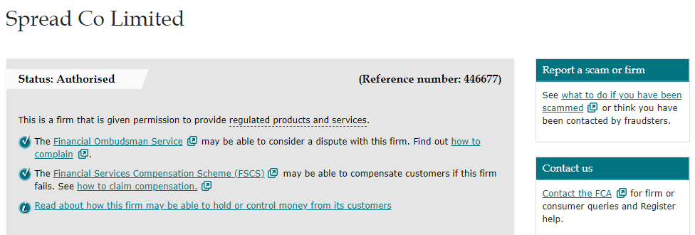 Spread Co license