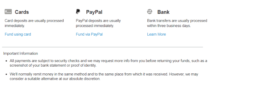 IG Deposits IG Review Deposits