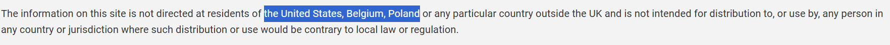 One Financial Markets Restricted Countries Review