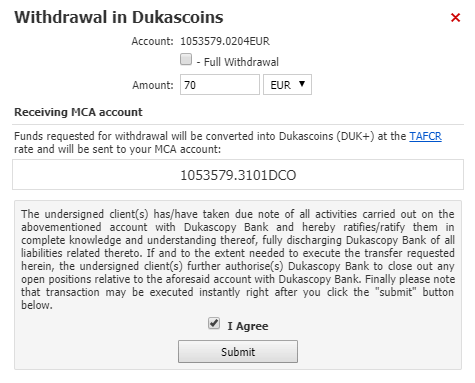 Dukascopy Review Withdrawal