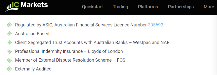 IC Markets Regulation