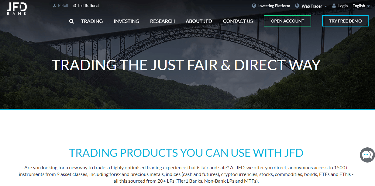 JFD Brokers website