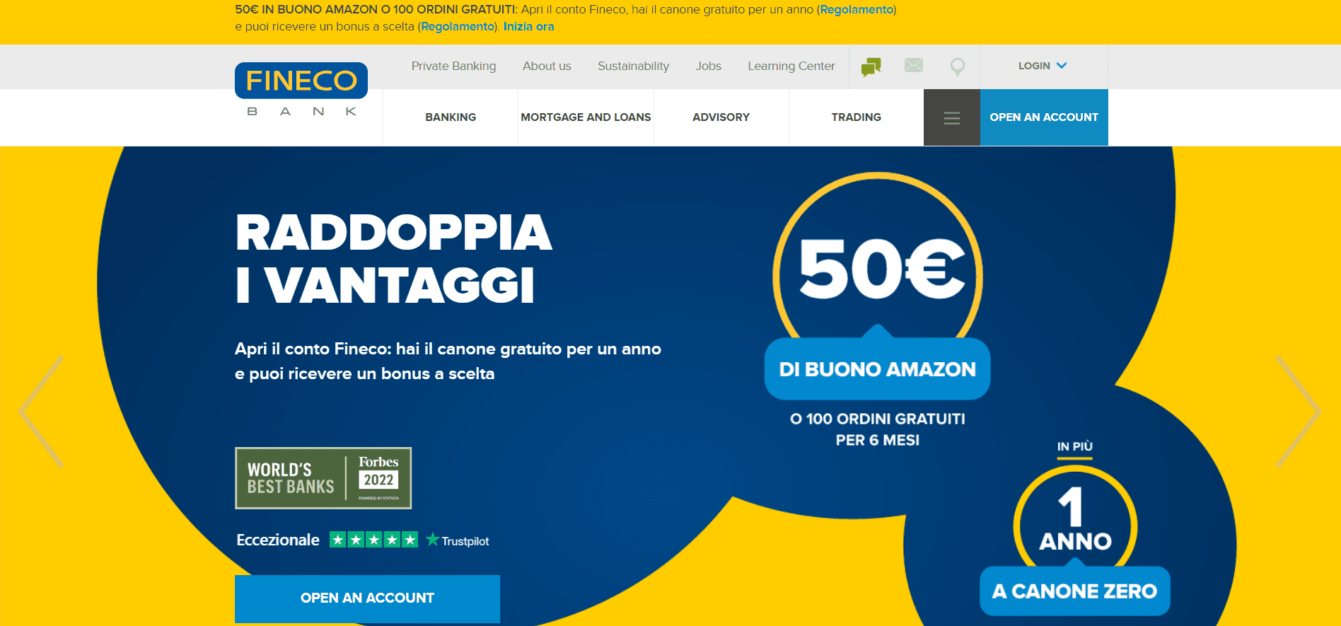 Fineco Bank - official website