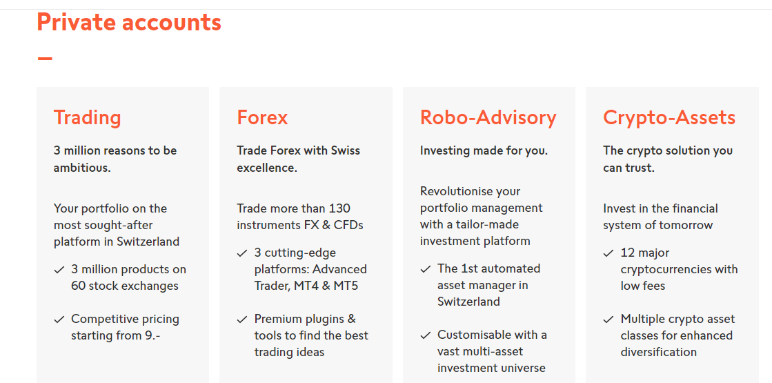 Swissquote accounts