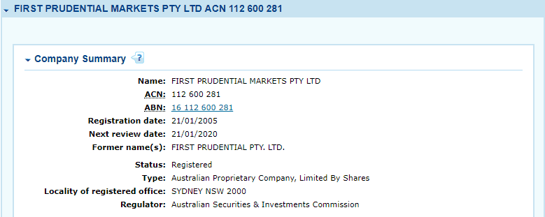 FP Markets license