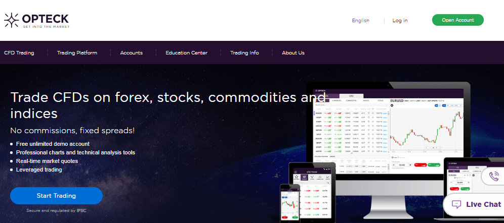 Opteck Website