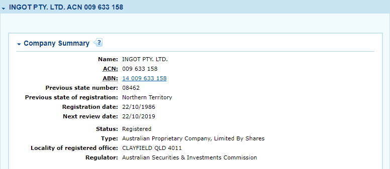 INGOT license