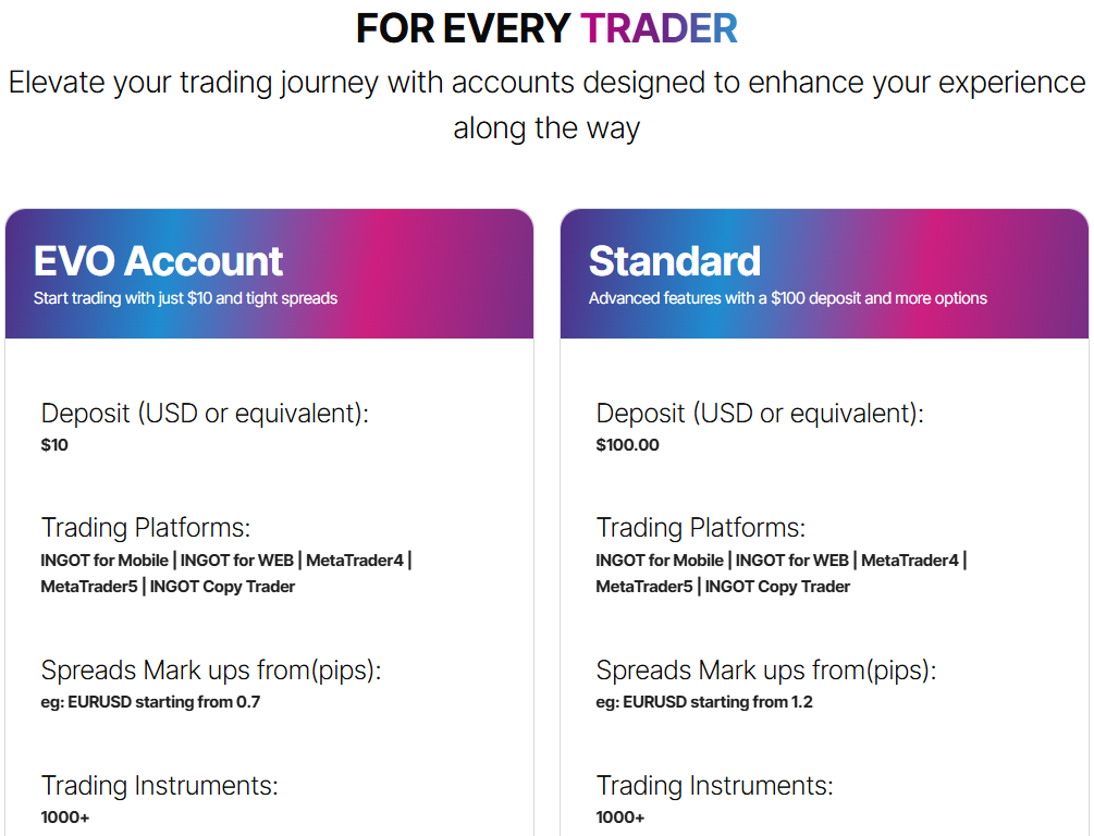 INGOT Accounts Review