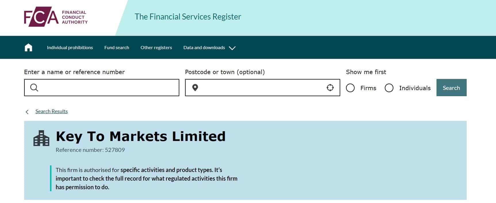 Key to Markets Review License