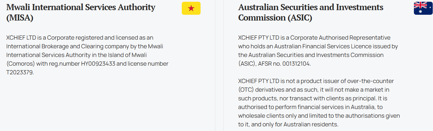 xChief Regulation Review