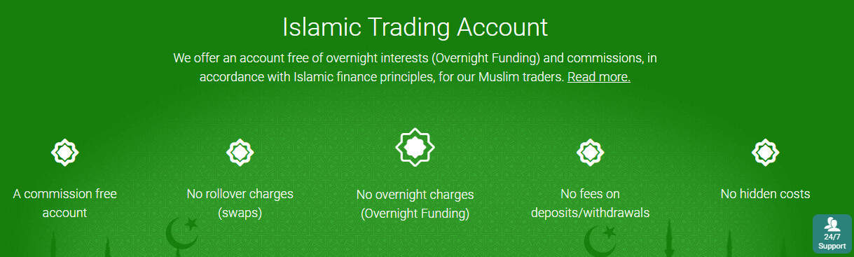 Plus500 islamic account