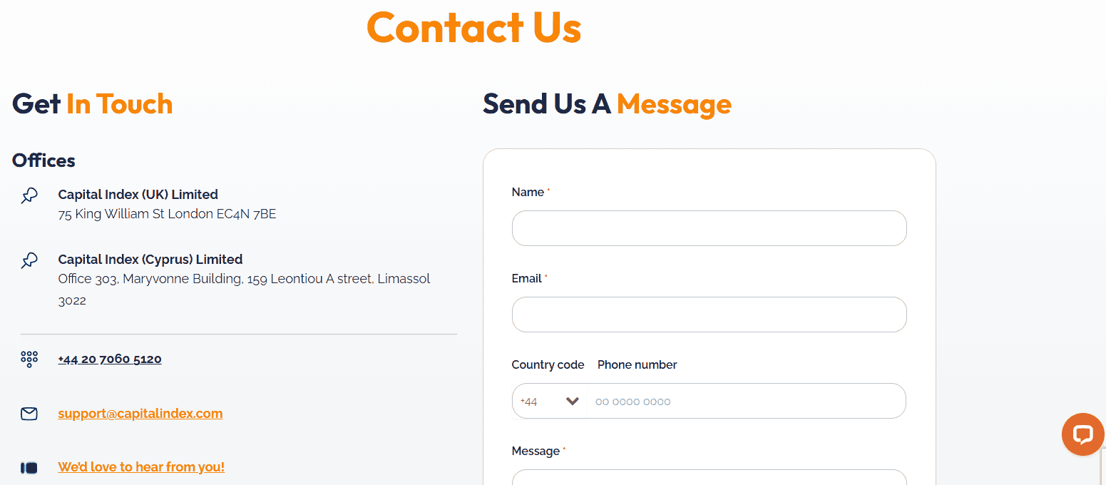 Capital Index Support Review