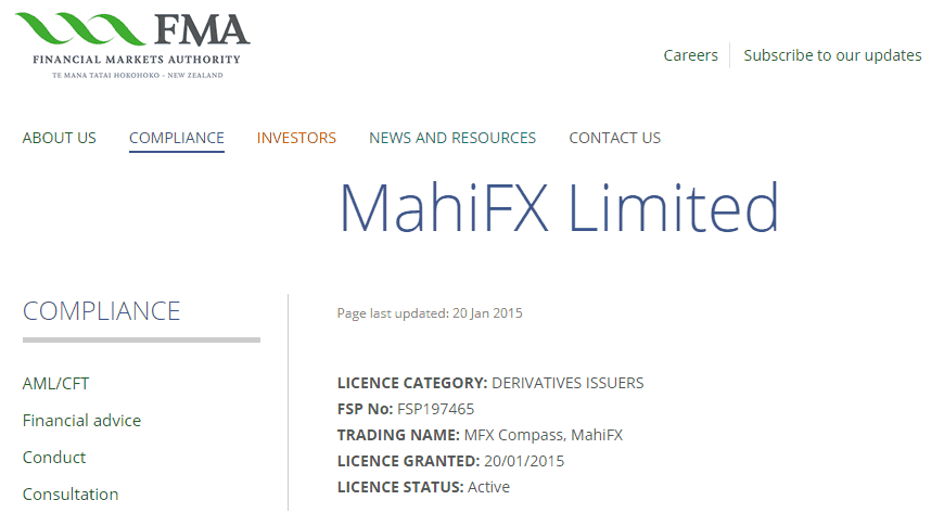 MahiFX license