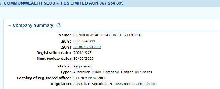 CommSec license