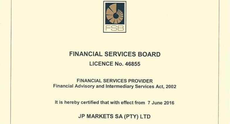 JP Markets license