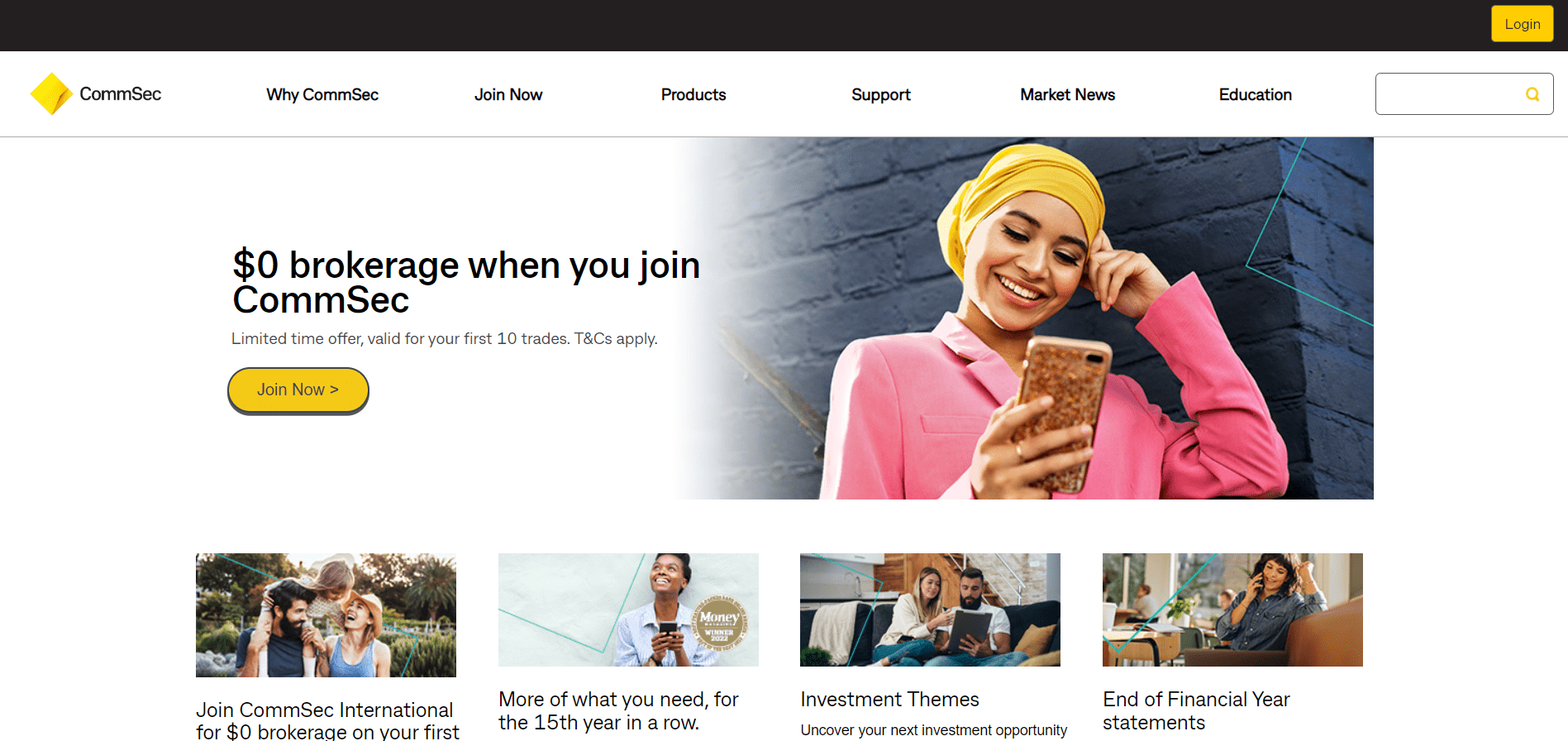 CommSec - official website