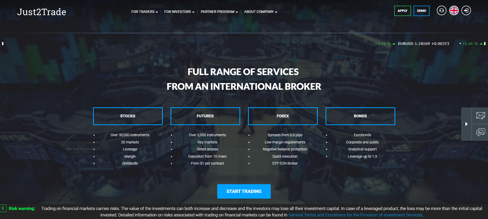 Just2Trade Website Review