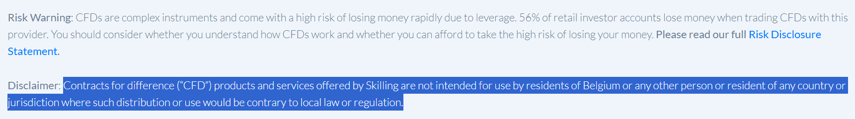 Skilling Restricted Regions Review