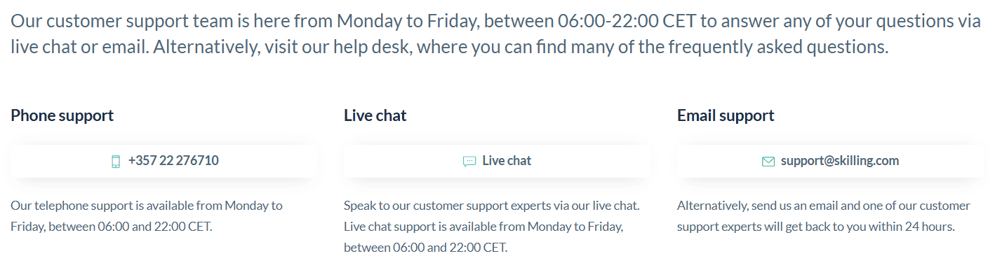 Skilling Support Review