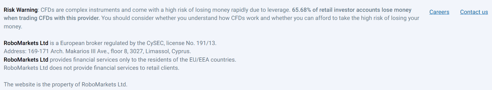 RoboMarkets License Review