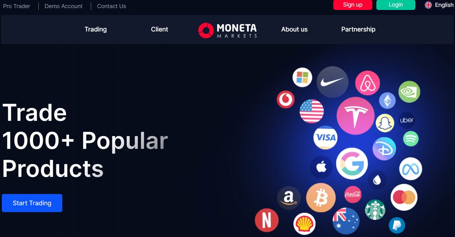 Moneta Markets Website Review