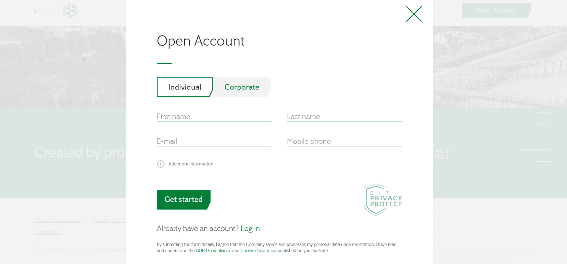 EXT Review Opening Account