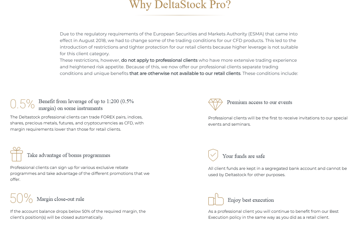 DeltaStock Account Types Review