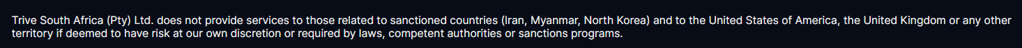 Trive Restricted Regions Review
