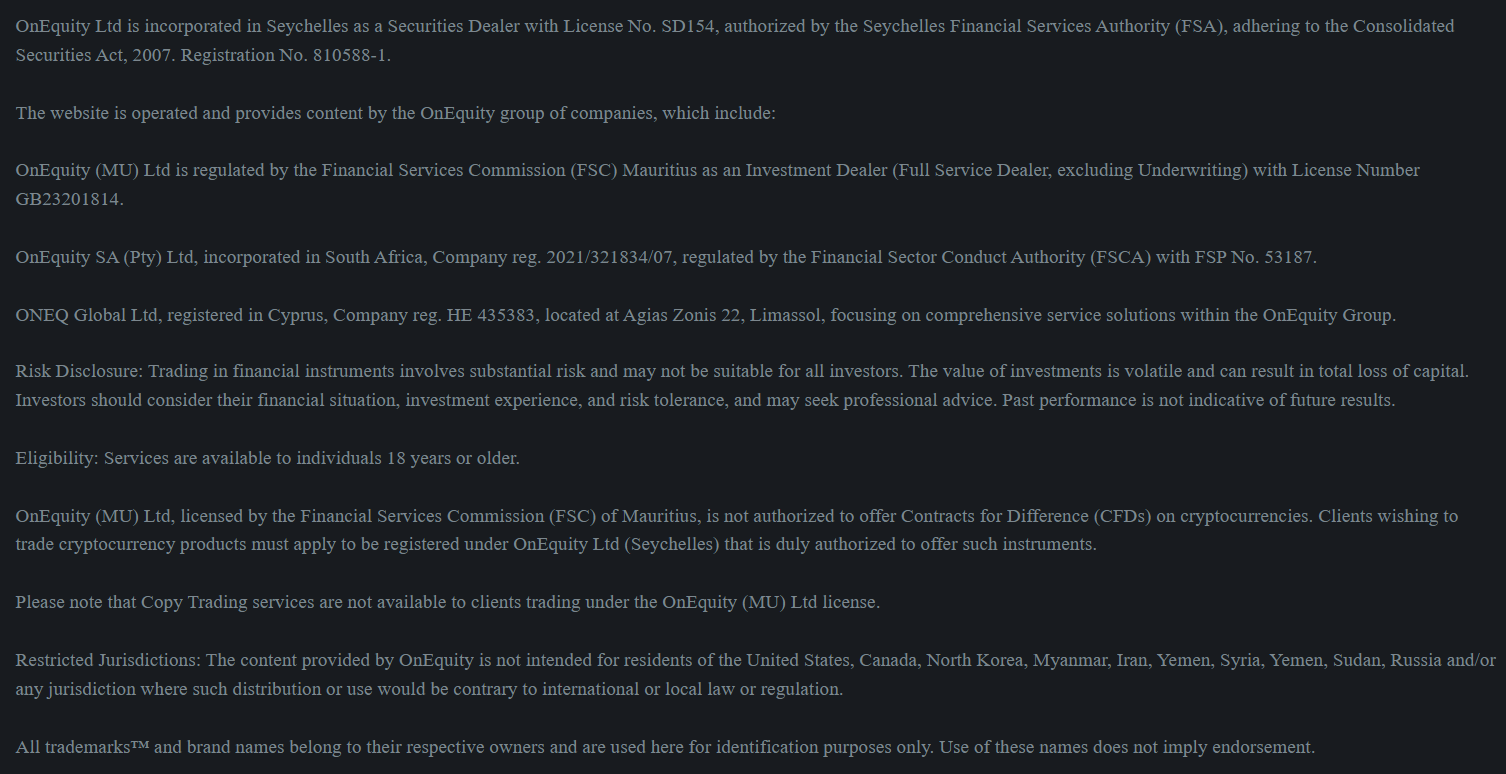 OnEquity License Review