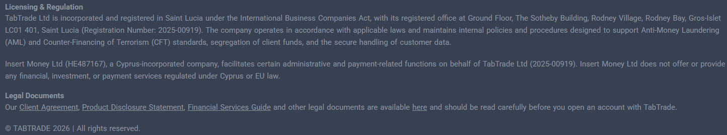 TabTrade License Review