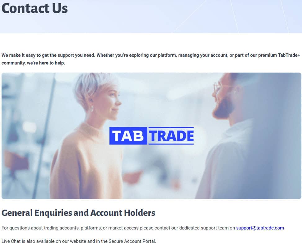 TabTrade Support Review